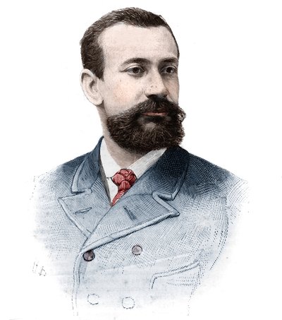 モナコ公国（1889年～1922年）のアルベール・I・グリマルディ（アルベール・ホノレ・シャルル）（1848年～1922年）の肖像（『The Illustrious World』9月21日付 作： Unknown artist