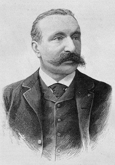 アルベール・ソレル（1842〜1906）の肖像。H.Martinの「Histoire de France」に掲載された19世紀末のエングレーヴィング。 作： Unknown artist