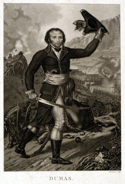 アレクサンドル・ダヴィ・デュマ（1762-1806）の肖像 アレクサンドル・デュマの父 父 作： Unknown artist