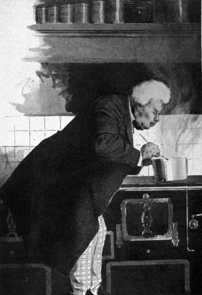 父アレクサンドル・デュマ（1802-1870）の炉の中での肖像。 作： Unknown artist