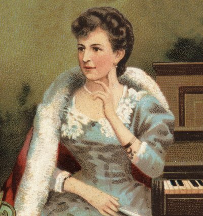 アネット・エシポフ［アンナ・エシポヴァ］の肖像（ロシアのピアニスト［1851-1914］）。 作： Unknown artist