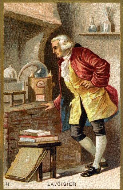 フランスの化学者、アントワーヌ・ローラン・ド・ラヴォアジエ（1743～1794年）の肖像。 作： Unknown artist