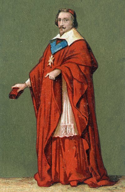 リシュリュー枢機卿アルマン・ジャン・デュ・プレシの肖像 (1585 - 1642) 作： Unknown artist