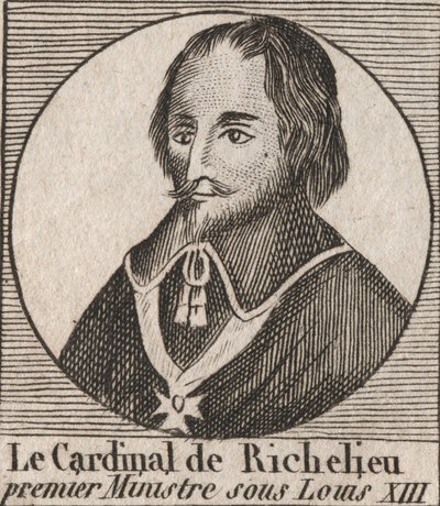 アルマン・ジャン・デュ・プレシ・ド・リシュリュー（1585-1642）の肖像 - リシュリュー枢機卿、ルイ13世の主席公使 - 1624年から1642年までルイ13世の主席公使を務めたリシュリュー枢機卿 - 「Instruction sur l