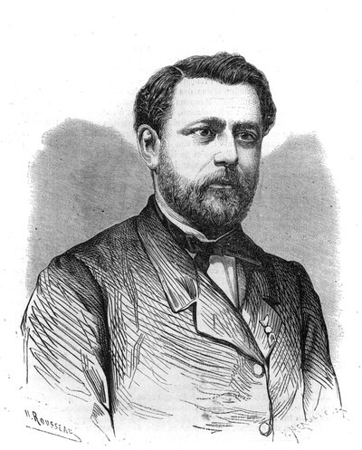 パリのベグス研究所の創設者であり所長であったアーサー・チャービン（1850-1921）の肖像。"The Illustrious Universe "に掲載されたエングレーヴィング 作： Unknown artist