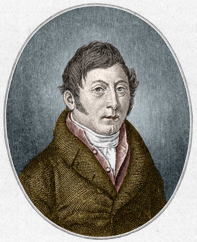 ドイツの劇作家、アウグスト・クリンゲマン（1777-1831）の肖像。 作： Unknown artist