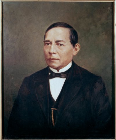 BENITO PABLO JUAREZ (1806-1872) メキシコの政治家・革命家の肖像 - メキシコの政治家Benito Pablo Juarez (1806-1872)の肖像 匿名の絵画 作： Unknown artist