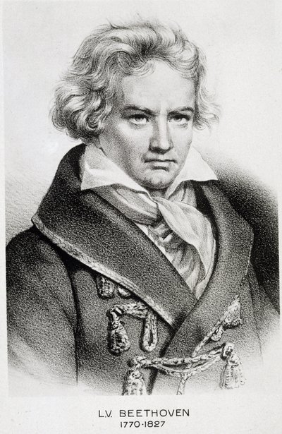 ベートーヴェン（1770-1827）の肖像。 作： Unknown artist