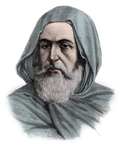 Ben Mahi Ed Din Abd El Kader (Abd El-Kader) (1808 - 1883) ABDELKADER, Amir of Mascara, military and religious leader - engraving 1883. 作： Unknown artist