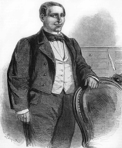 ベニート・パブロ・フエレスの肖像。インディアン出身のメキシコ人政治家（1806年〜1872年）。1858年にメキシコ共和国大統領に就任。 作： Unknown artist