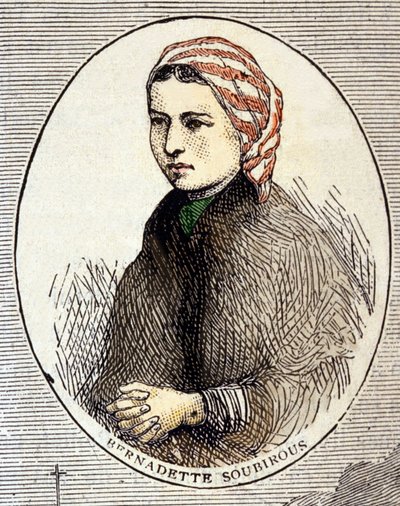 ベルナデット・スービロウス（1844-1879）の肖像。 作： Unknown artist