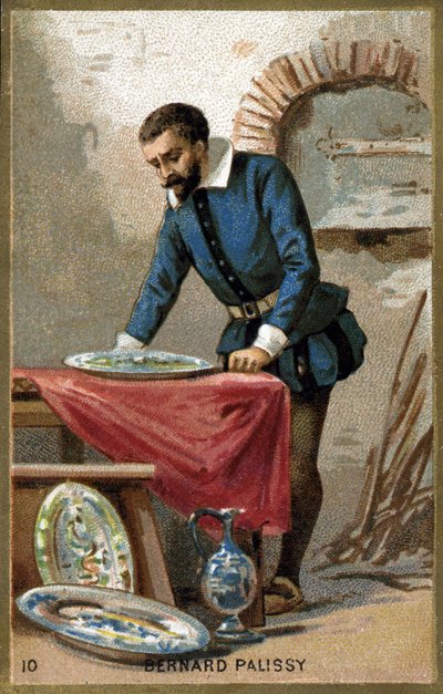 ベルナール・パリシー（1510 - 1589）の肖像。19世紀末のクロモリトグラフ。 作： Unknown artist