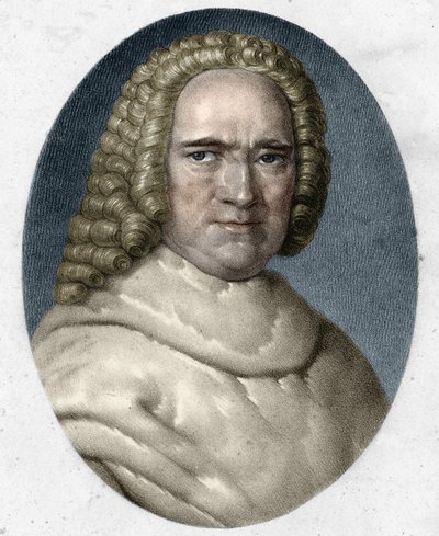 フランスの植物学者、ベルナール・ド・ジュシュー（1699-1777）の肖像。 作： Unknown artist