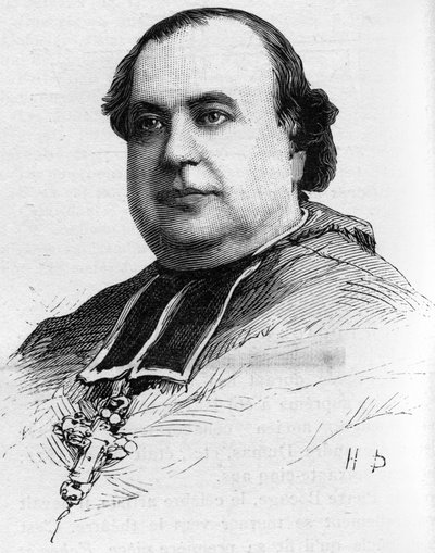 1887年に亡くなったマレシャル司教、イヴク・ド・ラヴァルの肖像。 作： Unknown artist