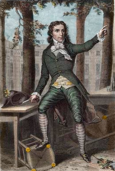 フランス革命期の政治家、カミーユ・デムーラン（1760-1794）の肖像 作： Unknown artist