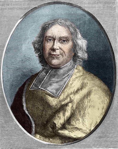 フルーリー枢機卿（1653-1743）の肖像。アンドレ・エルキュール・ド・フルーリーが1866年に彫ったもの。 作： Unknown artist
