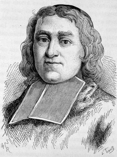 フルーリー枢機卿（1653-1743）（アンドレ・エルキュール・ド・フルーリー）の肖像。19世紀末、H.Martinの「Histoire de France」に掲載された版画。 作： Unknown artist