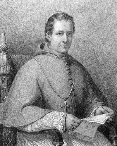1846年から1878年まで教皇ピウス（Pius）9世を務めたジョヴァンニ・マリア・マスタイ・フェレッティ枢機卿（1792-1878）の肖像 作： Unknown artist