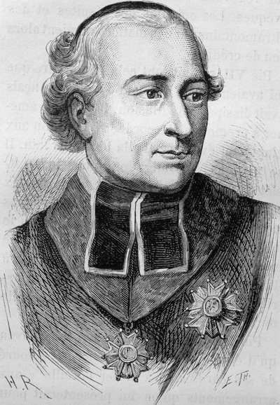 ジョセフ・フェッシュ枢機卿（1763-1839）の肖像。19世紀末、H.Martinの「Histoire de France」に掲載された版画。 作： Unknown artist