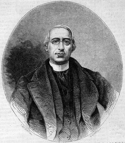 Carlo Passaglia (1812-1887)の肖像。1861年11月16日の "Le Monde Illustré "240号に掲載されたエングレーヴィング。 作： Unknown artist