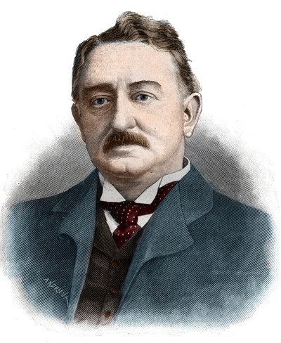 セシル・ジョン・ローズ（1853-1902）イギリスの実業家、植民地管理者の肖像。 作： Unknown artist