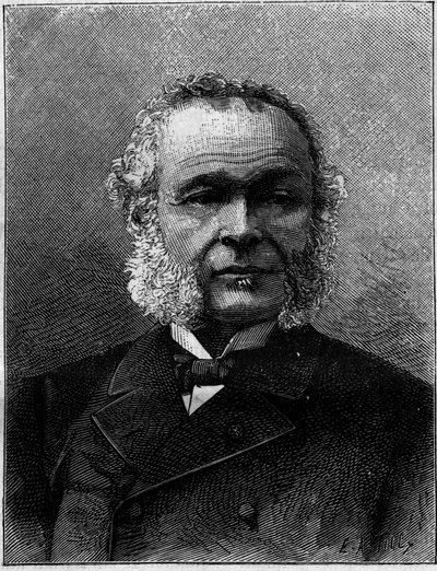 Charles Adolphe Wurtz (1817-1884)の肖像。自然の中の彫刻。Journal of Science and its Applications to Arts and Industry".1884 作： Unknown artist