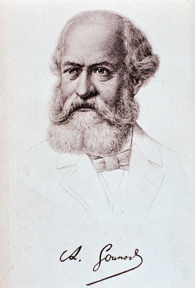 シャルル・グノー（1818-1893）の肖像 イギリスの作曲家 ドローイング.19世紀ミラノ、ビブリオテカデルコンセルヴァトーリオ 作： Unknown artist