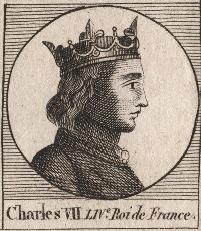 フランス王シャルル7世（1403-1461）の肖像 - CHARLES VII (1403-1461) King of France 作： Unknown artist