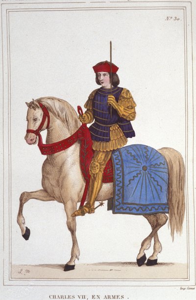 フランス王シャルル7世（1403～1461年）の肖像 1830年の彫刻作品 作： Unknown artist