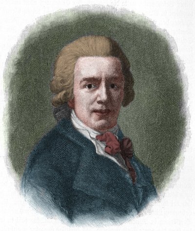 Christian Gottfried Korner (1756-1831) ドイツの法学者、フリードリヒ・シラーの友人の肖像。 作： Unknown artist