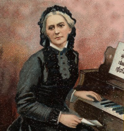 クララ・シューマン（1819-1896）は、ロベルト・シューマンの妻であり、ドイツのピアニスト・作曲家です。 作： Unknown artist