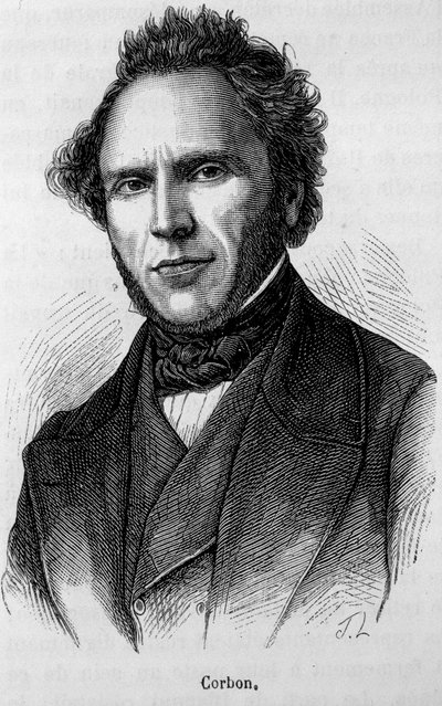 クロード・アンタイム・コルボン（1808-1891）の肖像。19世紀末、H.Martinの「Histoire de France」に掲載された版画。 作： Unknown artist
