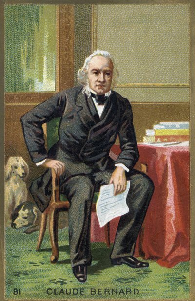 フランスの生理学者、クロード・ベルナール（1813-1878）の肖像。 作： Unknown artist