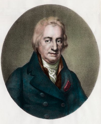フランスの化学者、クロード・ベルトレ（1748-1822）の肖像。19世紀のエングレーヴィング。個人蔵。 作： Unknown artist