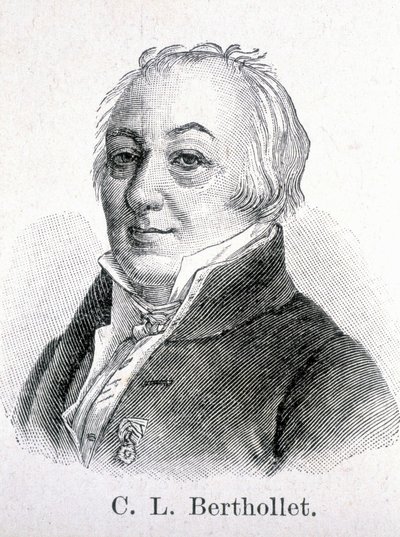 Claude Louis Comte Berthollet（1748 - 1822）フランスの化学者の肖像。 作： Unknown artist
