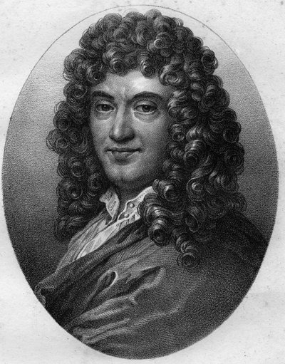 フランスの建築家・医師・解剖学者クロード・ペロー（1613-1688）の肖像画 作： Unknown artist