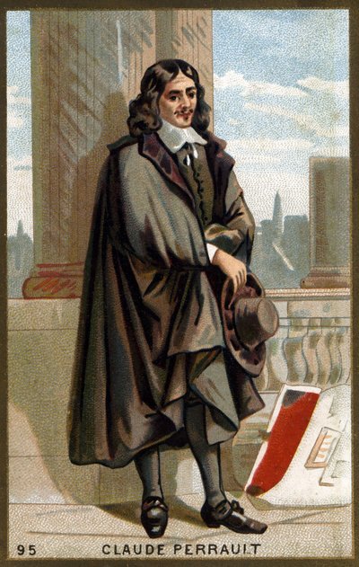 フランスの建築家、医師、物理学者であるクロード・ペロー（1613-1688）の肖像。19世紀のクロモリ写真。 作： Unknown artist