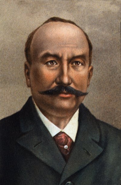 クレマン・アデルの肖像、フランス人技師、航空のパイオニア。 作： Unknown Artist