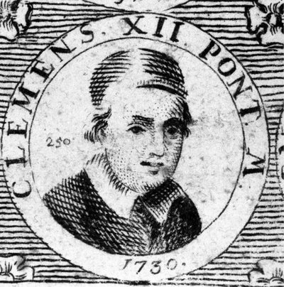 クレメンス12世（1652-1740）の肖像。 作： Unknown artist