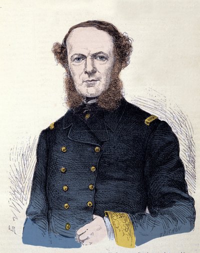 イタリア統一協会の愛国者、カルロ・ディ・ペルサーノ・ペリョン伯爵（1806-1883）の肖像。 作： Unknown artist
