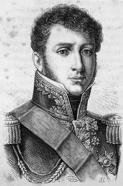 フランスの将軍、シャルル・トリスタン・オブ・モンソロン伯爵（1783-1853）の肖像。 作： Unknown artist
