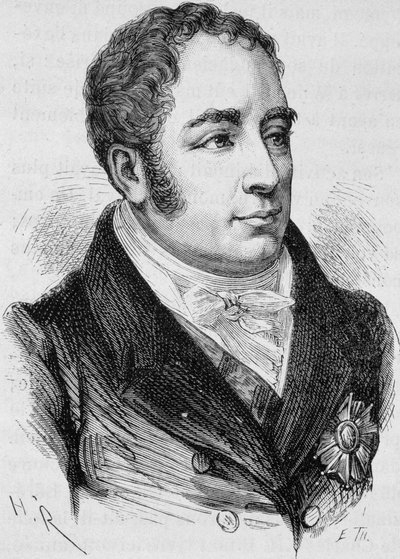 ピエール・ブルーノ・ダル伯爵（1767-1829）の肖像。19世紀末、H.Martinの「Histoire de France」に掲載された版画。 作： Unknown artist