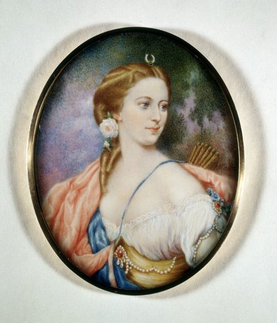 アンナ・ワレフスカ伯爵夫人（アンナ・マリア・リッチ出身）の肖像（1810年～1868年）。Museo del Risorgimento.ミラノ 作： Unknown artist