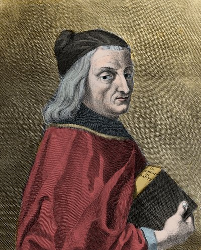 イタリアのヒューマニスト、クリストフォロ・ランディーノ（1424-1498）の肖像 作： Unknown artist