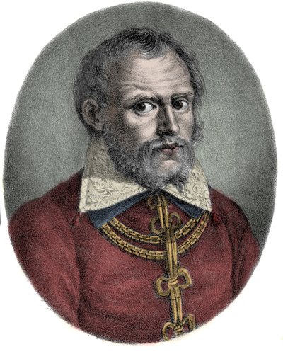 Cypriano de RoryまたはCipriano de Rory（1515-1565）フランドルの作曲家の肖像。 作： Unknown artist