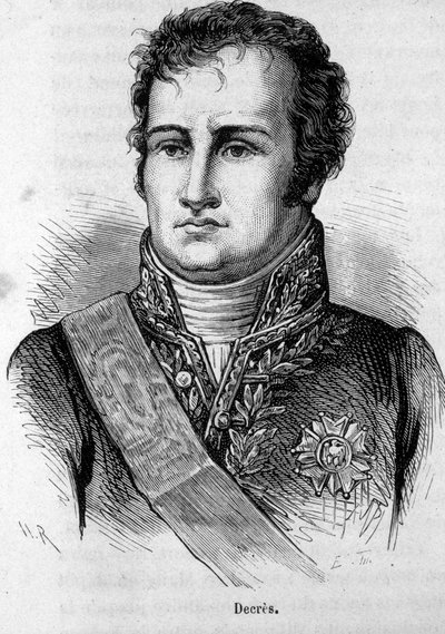 ドニ・デクレス（1761-1820）フランスの船乗りの肖像。 作： Unknown artist