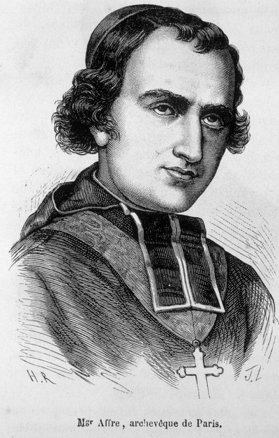 パリのアルカイック、ドニ・オーギュスト・アフレ（1793-1848）の肖像。 作： Unknown artist