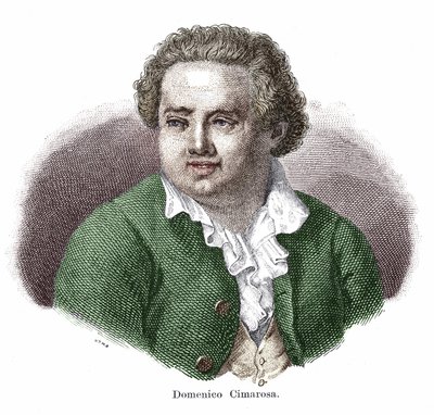 イタリアの作曲家、ドメニコ・チマローザ（1749〜1801）の肖像。 作： Unknown artist