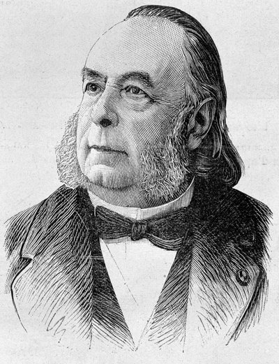エドモンド・フレミー（1814-1894）の肖像。19世紀末、H.Martinの「Histoire de France」に掲載された版画。 作： Unknown artist