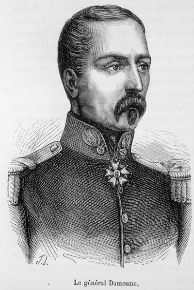 Edouard Adolphe Deodat Marie Daesme（1807-1848）の肖像（フランス軍人）。 作： Unknown artist